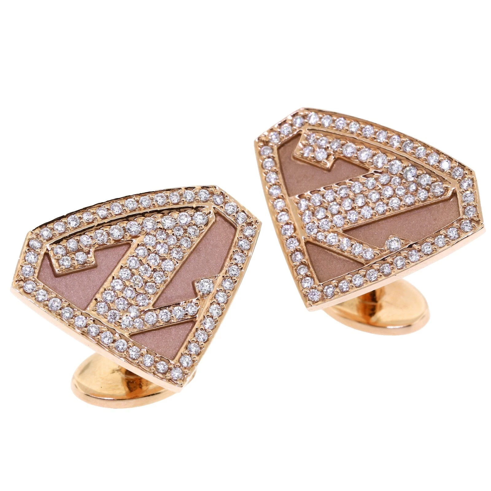 Gemelos Oro Rosa 18k para Hombre