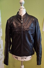 Motorradjacke Alina von Held, Leder, Gr 38, mit Applikationen