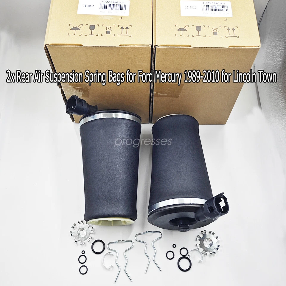2PCS Rear Air Suspension Spring Bags for Ford Mercury 1989-2010 Lincoln Town Foto 2 de 4