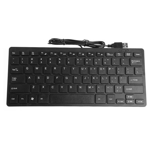 Slim Multimedia USB Wired External Keyboard For Notebook Laptop PC Computer - Picture 10 of 10