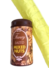 CLOTH SPRING SNAKE NUT CAN Plastic Jar Prank Joke Toy Jumping Jumps Out Funny