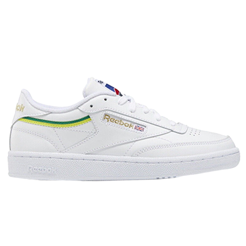 Reebok Club C 85 Collage of Flags - White Yellow W