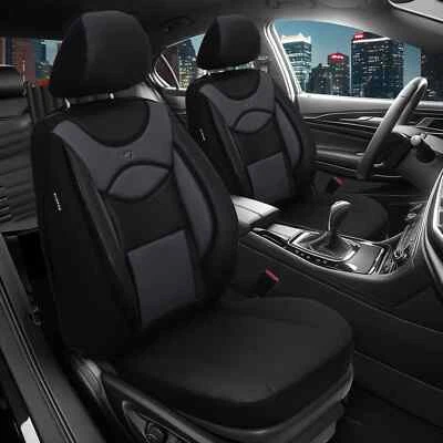 MINDERLAND OTO KILIF SANAYI VE TICARET LIMITED SIRKETI 2x Sitzbezüge passend für Jeep Wrangler JK ab 2007-2018 (Schwarz-Grau)