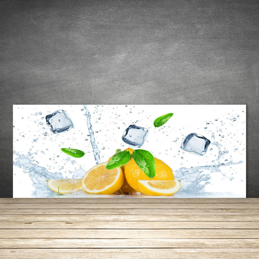 Crédence de cuisine en verre au motif de citron vert pour un style moderne et épuré