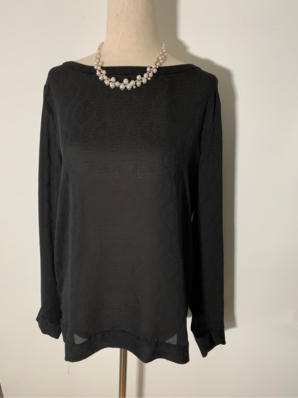 Loft black blouse size small - image 1