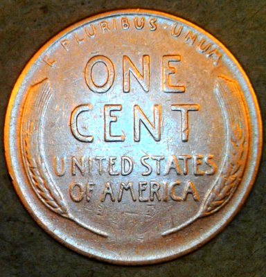 1940 D American Cent AU Red-Brown Lincoln Wheat Penny Denver Mint
