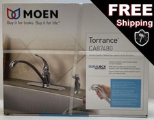 Moen CA87480 Torrance Chrome One-Handle Low Arc Kitchen Faucet