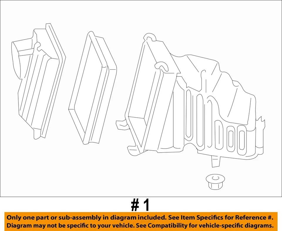 Б/у воздухоочиститель в сборе подходит: 2015 Chevrolet Impala California выбросы opt N - Изображение 4 из 4