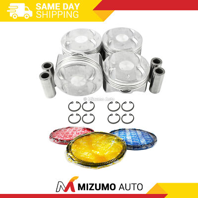 Pistons w/ Rings fit Fits 09-12 Acura Honda Civic 2.4LDOHC