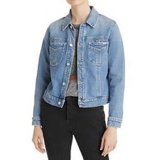 $395 Mother Superior The Curved Pocket Bruiser Denim Jacket Small