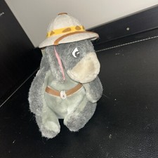 Rare Winnie Pooh Safari Eeyore Explorer Walt Disney World Theme Park Plush NWT