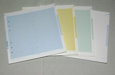 100 Blatt bedruckbares persönliches Filofax/Organizerpapier. Vorgelocht & vorgeschnitten
