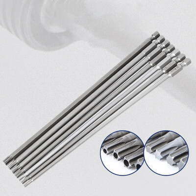 Torx Screwdriver Bit Set T8-T50 Hex Security Magnetic Head 65-200mm Extra Long
