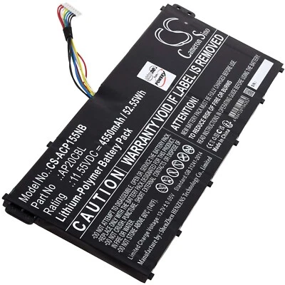 POWERY Batería compatible con Acer tipo AP20CBL 11,55V 4550mAh/52,5Wh Li-Polymer Negro