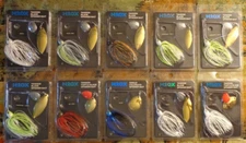 Lot of 10 New Assorted H2OX H2O Xpress Spinnerbait 3/8 & 1/2oz Fishing Lures #1