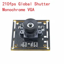 210fps Global Shutter Camera Module VGA Monochrome USB Webcam UVC Plug And Play