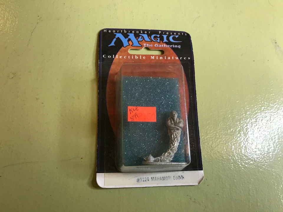 WotC Heartbreaker MAGIC miniature MAHAMOTI DJINN #9124 genie metal lamp '94 d&d! - Image 2 of 4