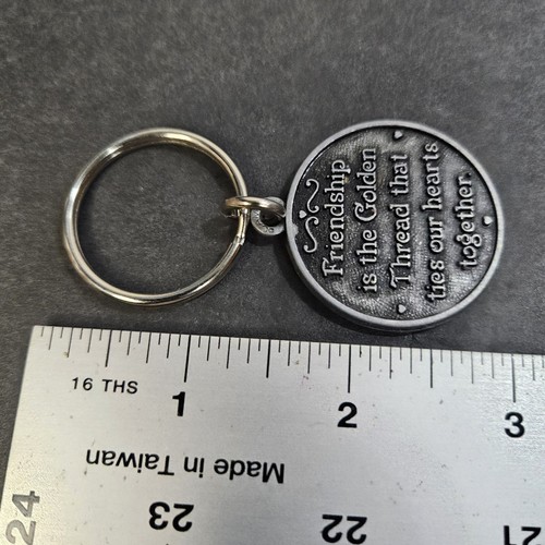 Friends KeyRing, Metal Token With Message - Picture 3 of 3
