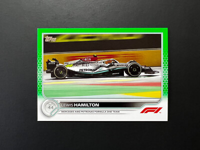 2022 Topps Formula 1 Flagship Lewis Hamilton #111 Green /75
