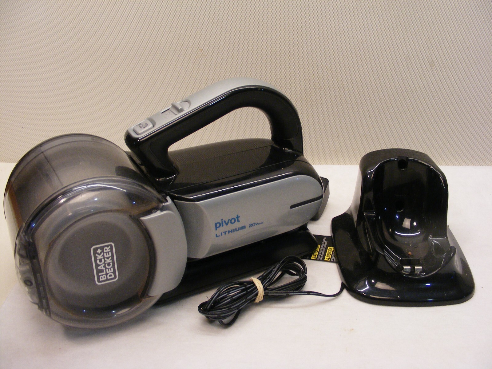 BLACK+DECKER 20V Lithium Max Handheld Cordless Pivot Rechargeable Vacuum