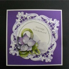 Square Lace Frame Metal Cutting Dies Scrapbooking Embossing Stencils Template