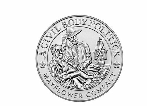 2020(P) US Mint 400th Mayflower Anniversary Silver Reverse Proof Medal NGC PF70 - Picture 8 of 10