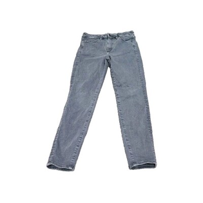American Eagle Womens 6 Reg. Super Hi Rise Jegging Denim Grey PREOWN GUC