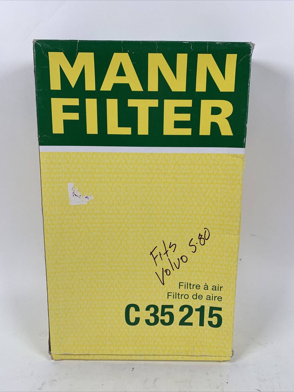 C35215 Mann-Filter Air Filter New for Volvo S80 1999-2006