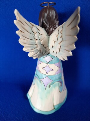 Jim Shores Enesco Angel w/Cat Faithful Friend Figurine 5” Tall