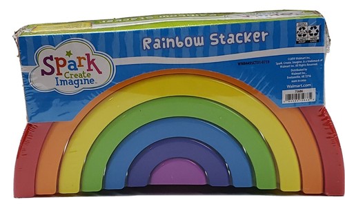 Spark Create Imagine Rainbow Stacker Set Building Toy NEW - Picture 5 of 5