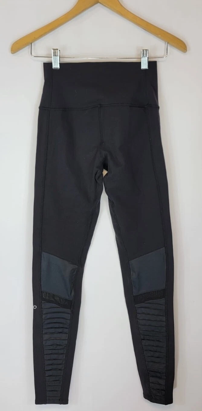 alo-yoga moto high rise exercise yoga gym euc leggings