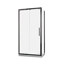 1000mm Synergy Vodas 6(mm) Black Shower Sliding Door - SY-VOD6SD010B-D