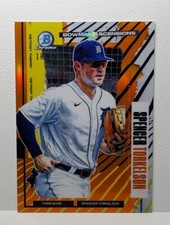 2021 Bowman Chrome Spencer Torkelson SSP /25 ORANGE ASCENSIONS MOJO REFRACTOR 🌠