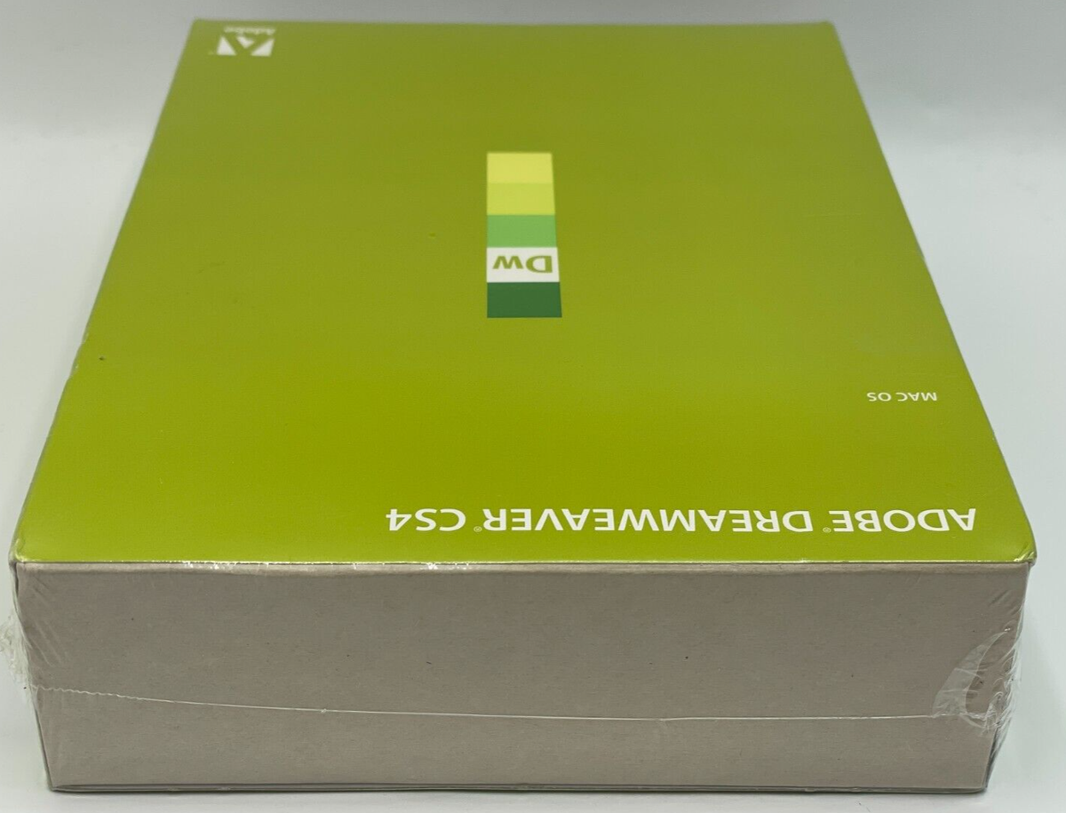 ADOBE DREAMWEAVER CS4 for MAC OS w/Video Training DVD Full Retail