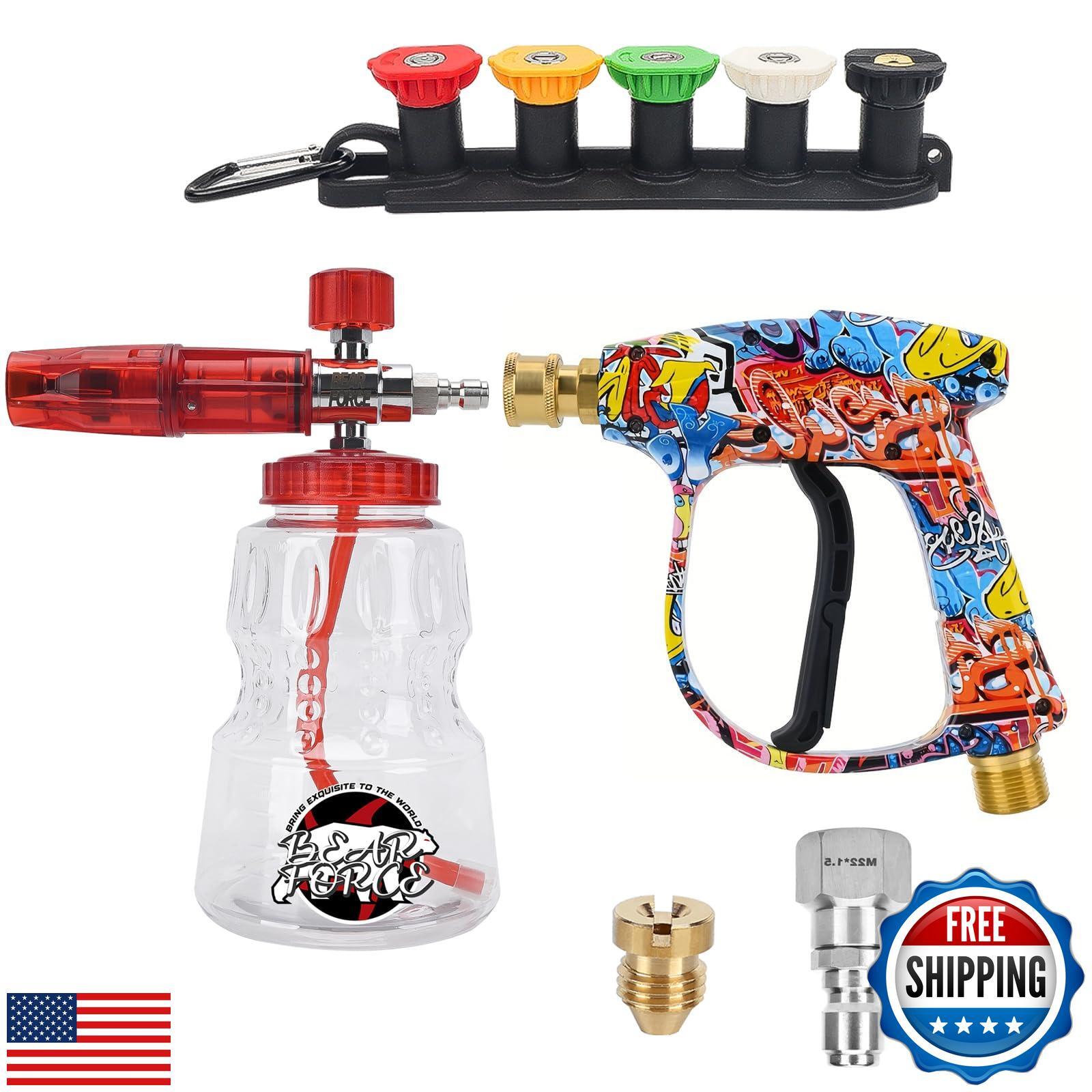 BEAR FORCE Pressure Washer Spray Gun Power Washer Short Gun with M22 Inlet-14