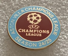 Aston Villa Supporter Enamel Badge - Wear Proud  - Add To Your Collection