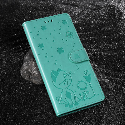Für Samsung A20 A50 A53 A24 A9 Katzenmuster PU-Leder Flip Wallet Case Handyhülle