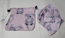 Cheeky Chickadee Unisex Kid's Koala Pattern Beach Hat LC7 Pink Size M/L