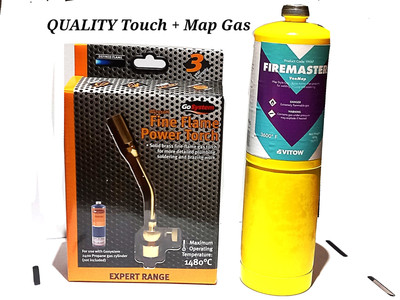 Lötlampe + Mapp Gasflasche Gasbrenner für Map Plus oder Propan Lötlampe  