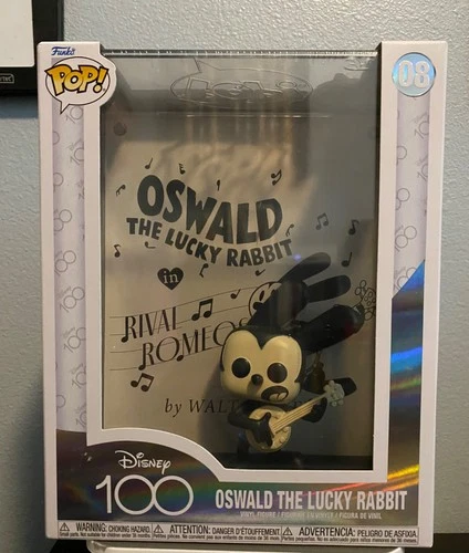 Funko Pop! Art Cover D100 Disney 100 Oswald The Lucky Rabbit #08 NEW in BOX