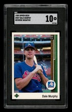 1989 Upper Deck Set-Break #357 Dale Murphy Reverse Negative SGC 10 GEM MINT