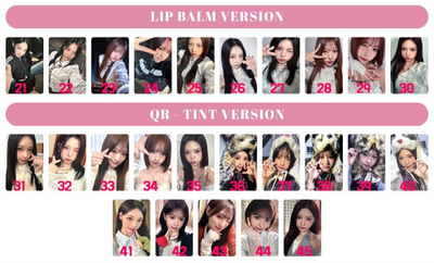 RESCENE - album lip bomb book/ lip balm/QR Official Photocard kpop