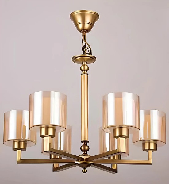 Deckenlampe Wohnzimmer Deckenleuchten Lichtschirm Luster Glass Luxus-image
