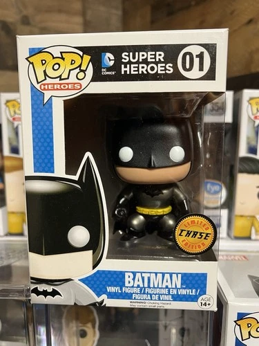 Funko Pop! Heroes, OG Authentic Batman #01, CHASE Exclusive, MUST HAVE!!