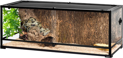 67 Gallon Reptile Large Terrarium Newly Upgraded All Glass 48'' X 18'' X 18'' Doubl
