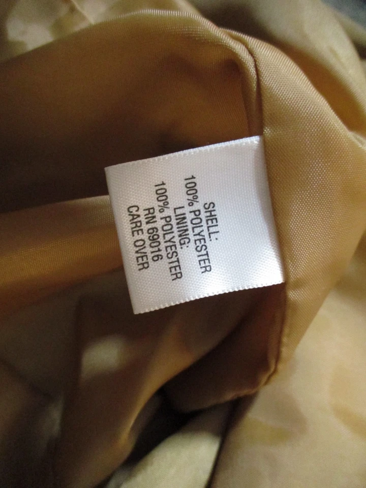 Studio Work Blazer Jacket Faux Suede Women's Size 14P Long Sleeve Tan - Image 4 of 4