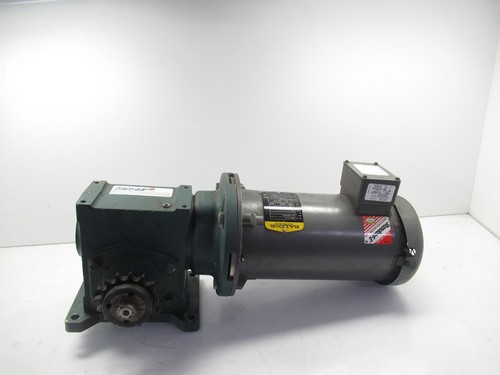 Baldor VM3611T-5 Industrial Motor 1750RPM W/ 26Q10L18 Tigear Reducer 10:1 Ratio - Picture 4 of 8