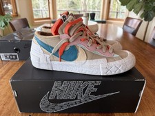Nike KAWS sacai Blazer Low Reed Mens Size 11 Brown Multi Sneakers Authentic Rare