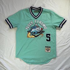 Black Pyramid teal Shark jersey. 