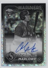 2024 Chrome Rookie Black & White Mini-Diamond Refractor Cade Marlowe Auto 11o2